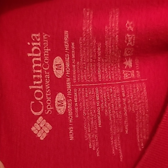💥3for$12💥 Columbia men's red Tshirt size Medium - Picture 5 of 5